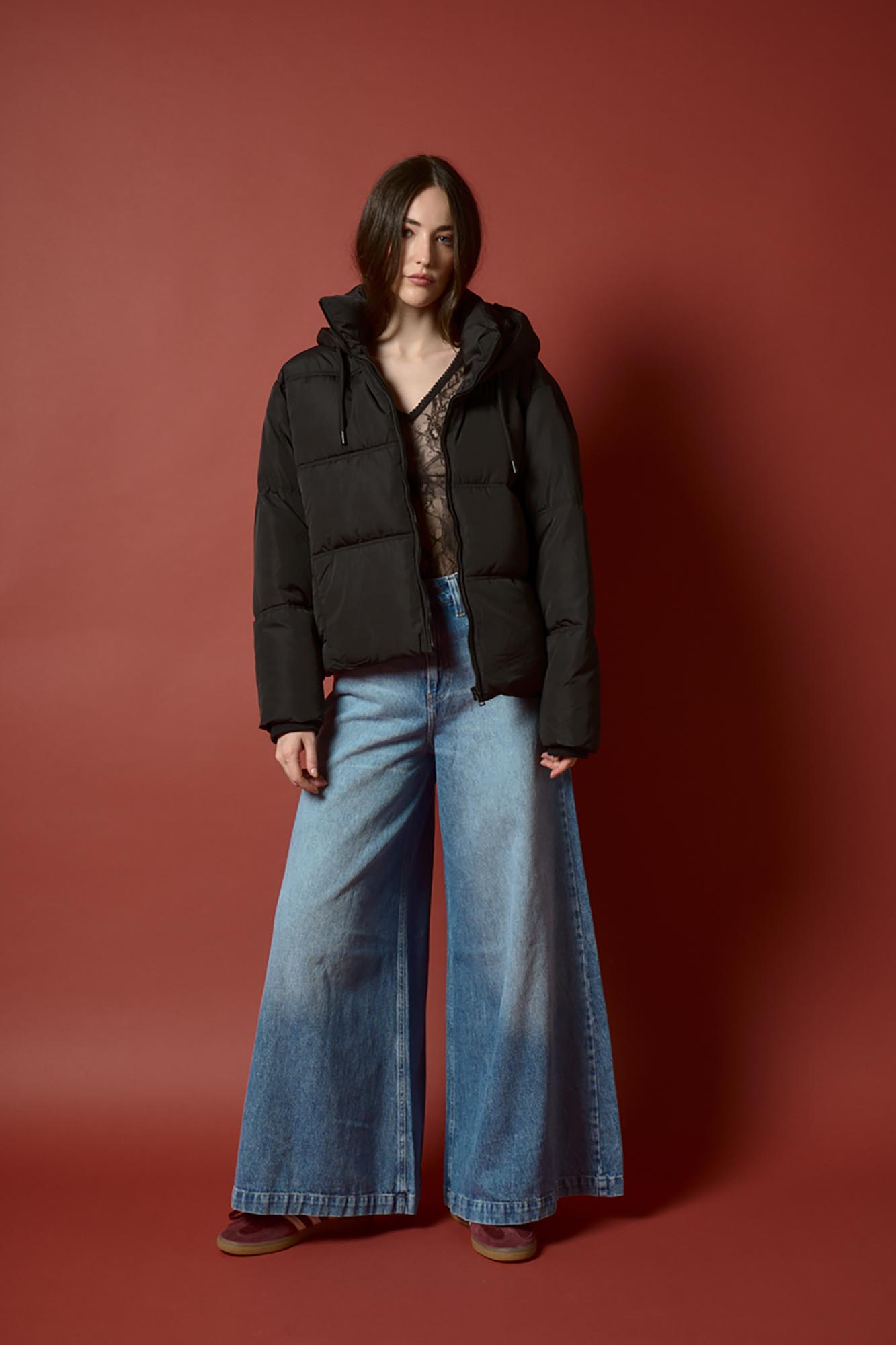 CAMPERA CHINCHILLA NEGRO